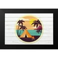 thumbnail image 2 of Kimberly, Allen 18x13 Black Modern Framed Museum Art Print Titled - Beach Tent A, 2 of 5