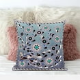 thumbnail image 6 of Amrita Sen Designs  20 x 20 in. Glory of Flowers Peacock Broadcloth Indoor & Outdoor Zippered Pillow - Purple, Blue & Grey, 6 of 8