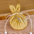 thumbnail image 2 of Drawstring Bag Embroidered Jewelry Bags Multifunctional Perfume Satchel Decorative Household Wedding Wide Application Yellow, 2 of 8