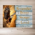 thumbnail image 5 of HFDF Motivational Bald Eagle Canvas Wall Art Flying Decor Painting Giftsspirational Quotes Posters for Living Room Bedroom Bathroom Decoration 24x20inch Framed, 5 of 7