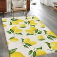 thumbnail image 3 of 3'x5' Area Rugs, Yellow Lemons Indoor Outdoor Area Rug for Living Room Bedroom, Summer Citrus Fruits Leaves Country Vintage Washable Bathroom Rugs Kitchen Floor Carpet Mats Home Decor Aesthetic, 3 of 8