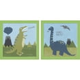 thumbnail image 1 of Great Art Now Dino-mite by June Erica Vess, 2 Piece Framed Art Set Each 14"W x 14"H, 1 of 3