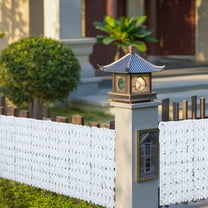 QISIWOLE Artificial Hedge Fence Screening with Flowers, Artificial Ivy Screen Trellis Fence Rolls for Balcony Patio Outdoor, Garden Privacy Screen for Backyard Home Decor, 19.7x39.4in