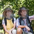 thumbnail image 6 of 4 Pack Mosquito Head Net Mesh Protective, Durable Face Neck Insect Netting Hood Screen Net for Any Outdoor Lover, with Carry Bags Fits Most Sizes of Hats Caps, 6 of 7