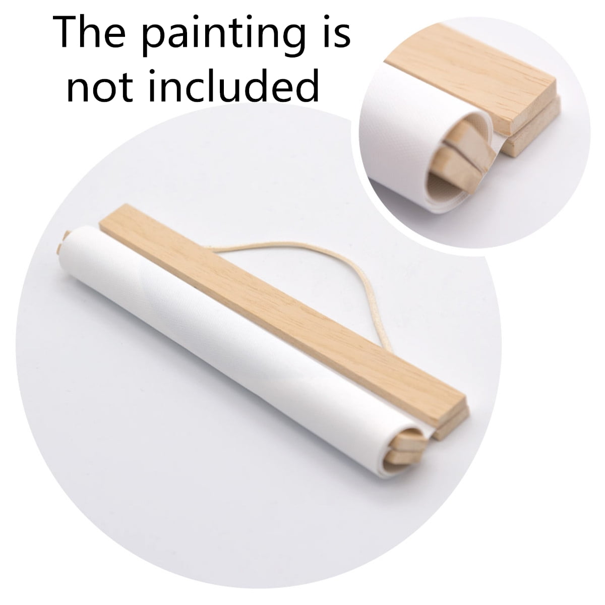 Modern DIY Magnet Picture Wooden Frame Painting Scroll Photo Poster Hanger US \