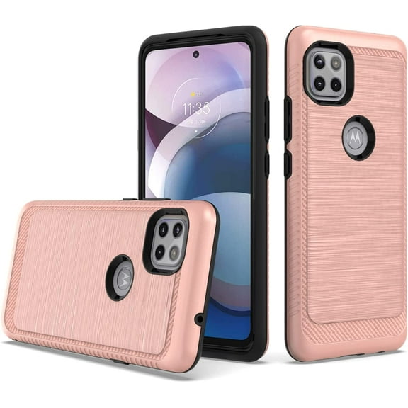 For Motorola Moto One 5G Ace / Moto G 5G XT2113 2021 Lining Cover Case - Rose Gold