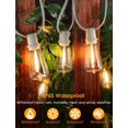 thumbnail image 5 of Cadena de luces Larkvue para exteriores, 23 m, cable blanco, 33 LED IP65, 5 of 5