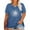 D-Blue-#-2, variant on XCHQRTI Sunflower Shirts for Womens Plus Size Short Sleeves T-Shirt Graphic Oversized Flower Tops