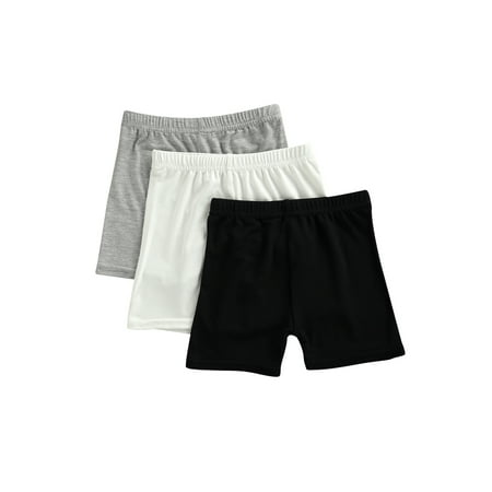 

3 Pack Kids Girls Safety Shorts Leggings Soft Cotton Summer Safety Leggings Cycling Pants Tights Children Toddler Stretch Yoga Dancing Shorts