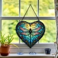 thumbnail image 6 of Dragonfly Window Hanging Stained Glass Christmas , Dragonfly Suncatchers for Windows Stained Glass, 6 of 7