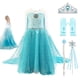thumbnail image 2 of Vestido de princesa Elsa para niña, disfraz de reina de la nieve, corpiño de cristal sintético ostentoso, ropa de fiesta Fivean unisex, 2 of 2
