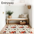 thumbnail image 3 of ODIKA 8'x10' Machine Washable Non-Slip Area Rug, Rustic Barnyard Motif Christmas Seasonal Accent Textile High Traffic Rug, Black, 614056, 3 of 7