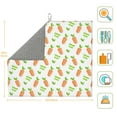 thumbnail image 3 of Easygdp Vegan Fruit Carrot Microfiber Dish Drying Mat for Kitchen Counter,Heat Resistant Drainer Mats with Non-slip Backed,Super absorbent, 3 of 8