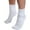 White, variant on Buster Brown Women's Socks Cotton Foldover Cuff Socks, Black 3-Pack
