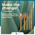 thumbnail image 6 of BIO AGAVE - 180 Pack Biodegradable Cutlery Sets with Napkin |Made From Agave Fibers | Plant Based Eco Friendly Products…, 6 of 6
