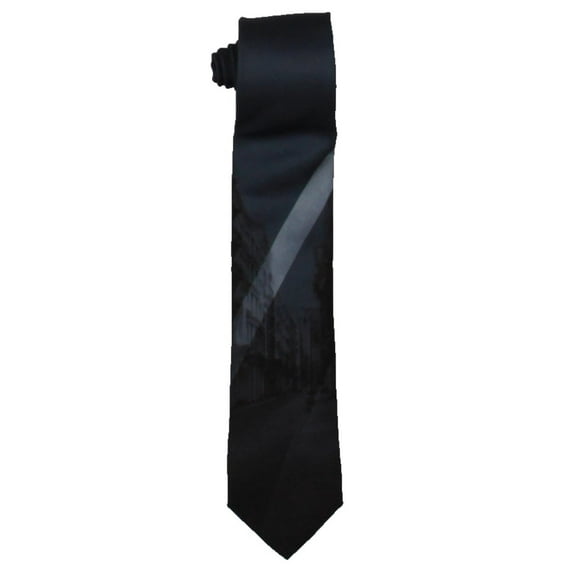 DKNY Mens Silk Street Printed Neck Tie