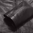 thumbnail image 6 of WIZUTIZ Men's Leather Jacket Solid Color Motorcycle Vintage Zipper Pocket Long Sleeve Hoodless PU Coat for Winter Casual Daily Outdoor Mens Fashion, 6 of 8