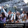 thumbnail image 6 of Icicle Lights for Outside, 13Ft Extendable 96LED Icicle Lights with Twinkling strobes,Sparkling Icicle Lights for Indoor Outdoor Eaves Wedding Prom Christmas Wall Decorations, Cool White, 6 of 8