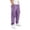 H263 Purple, variant on SJLDQY Boys' Cargo Pants Elastic Waist Drawstring Wide leg Pants Solid Color Casual Loose Trousers with Pockets