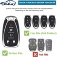 thumbnail image 2 of Key Fob Cover Compatible with Fit for Audi A4 A3 Q3 Q5 Q7 TT TTS RS3 S4 S3 A1 S6 RS4 RS6 Q2L ABS Smart Remote Key Case Keychain Case Holder Protector,Brown, 2 of 8