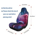 thumbnail image 5 of Sikiie Color Explosion Makeup Brush Car Seat Covers 2PCs Front Car Seat Covers Universal fit for Most Cars SUVs and Trucks-1, 5 of 9