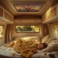 thumbnail image 2 of XYZCANDO Southwest Navajo Camper Window Cover Highland Cow Butterfly RV Skylight Covers with Hook And Loop Foldable RV Vent Covers for Roof Camper Must Haves Brown, 2 of 7