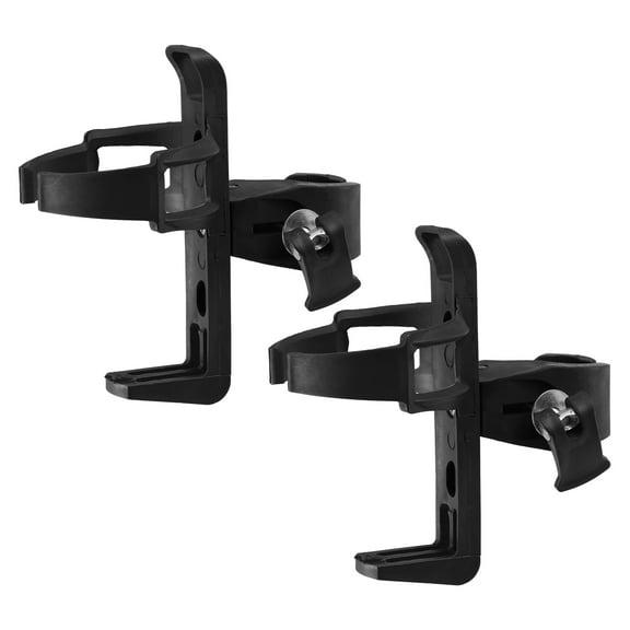 Motoforti 2 Pcs Black Lightweight Bicycle Drink Holder Bike Water Bottle Cage Holder for Bicycle Plastic