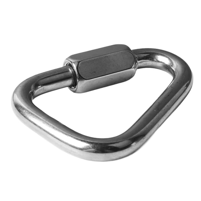 Triangular Link Hook Stainless Steel 316 Screw Connection Quick Link Locking Buckle For Climbing Camping Hiking