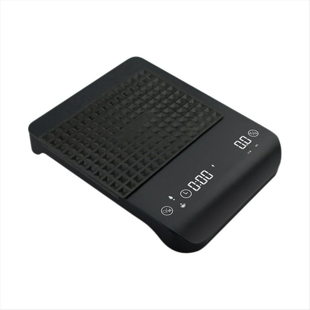 Báscula de Café Digital de 3 Kg/0,1 G, Báscula Electrónica Recargable para Cocina, Báscula para Espresso en Oz/G con Sensor Táctil Automático