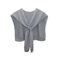thumbnail image 2 of Sweater Shawl Wraps for Women Sweater Knitted Knotted Shawls Travel Casual Scarf Cape Shoulder Tops Fashion Wrap, 2 of 2