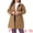 Camel, variant on Women's Plus Size Peter Pan Collar Long Sleeves Winter Coats 3X Brown