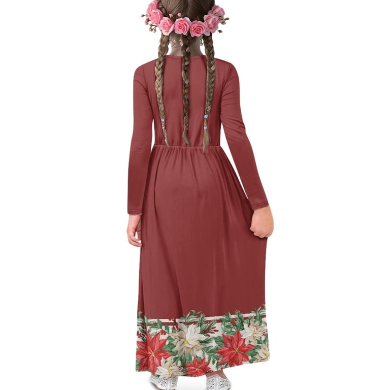 christmas midi dress with sleeves Burgundy Satin Short Sleeve A-line Slit Midi Party Gown