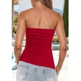 thumbnail image 6 of Womens Tube Top 2025 Summer Strapless Tops Red XL, 6 of 7