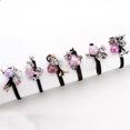 thumbnail image 3 of 7PCS Women Hair Ties, Fashion Cute Beads Flower Shiny Rhinestone Design Rubber Band Ponytail Holder Hair Ring Rope Hair Bands Hair Accessories, 3 of 7