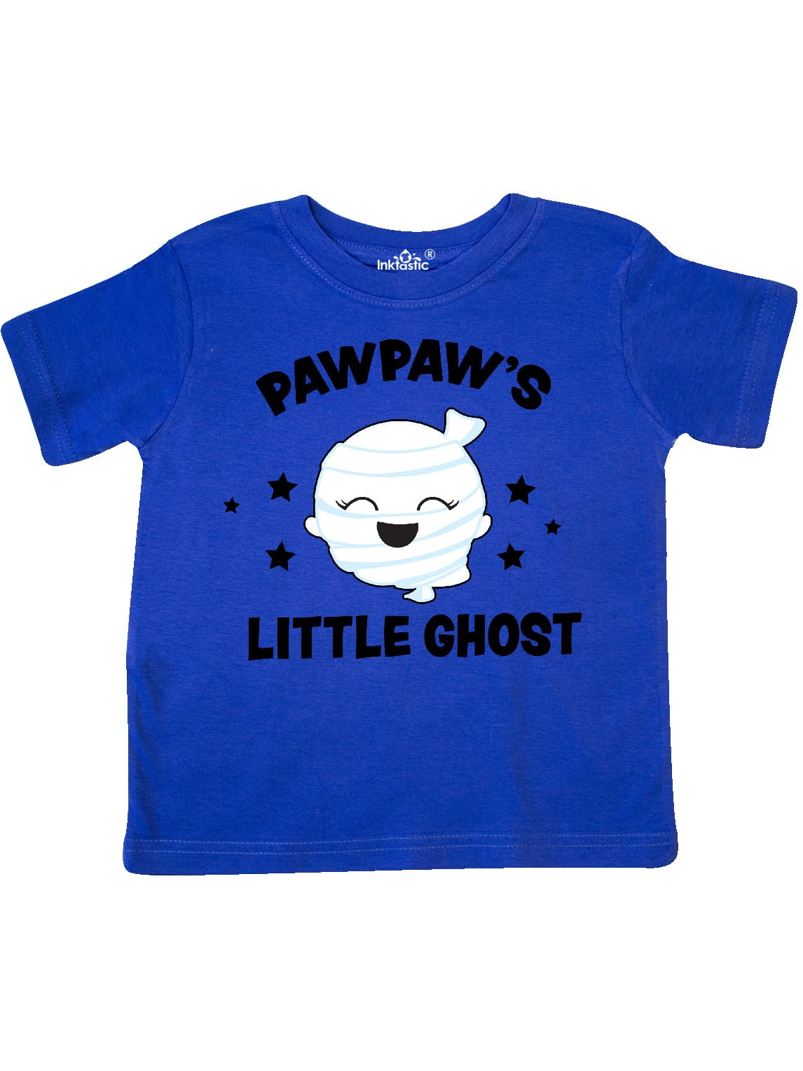 inktastic Cute Pawpaws Little Ghost with Stars Toddler T-Shirt