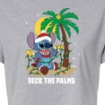 thumbnail image 3 of Lilo & Stitch - Deck The Palms - Juniors Cropped Cotton Blend T-Shirt, 3 of 5