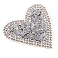 thumbnail image 4 of Borde de tela blanco y rojo de bricolaje tela de encaje apliques de costura artesanal - Plata A, tal se describe Soledad Rhinestone Iron on Applique, 4 of 10