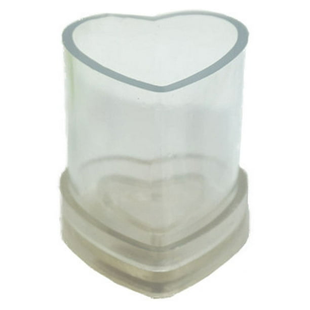 Molde para velas en forma de corazón, molde para velas perfumadas, molde de cera para hacer velas, jabón 3D, molde de plástico para manualidades