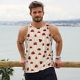 thumbnail image 6 of Cauagu Ladybug With Mushroom Print Men's Sleeveless Muscle Shirts,Tank Tops Quick Dry Workout Tank Top Gym Muscle Tee Fitness Bodybuilding T Shirt for Men-Small, 6 of 7