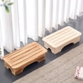 thumbnail image 4 of Wooden Stool Nonslip Surfaces High Weight Capacity Step Stool For Living Room Bedroom Or Entryway Decors, 4 of 9