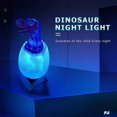 thumbnail image 4 of ZHAOCHENG Lámpara de noche de dinosaurio, lámpara de dinosaurio 3D que cambia de color, accesorios de dormitorio T-Rex, control remoto, 16 colores RGB, 4 of 4