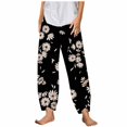 thumbnail image 1 of Pantalon Décontracté Large Imprimé Mode Printemps et Été pour Femmes 2, 1 of 4