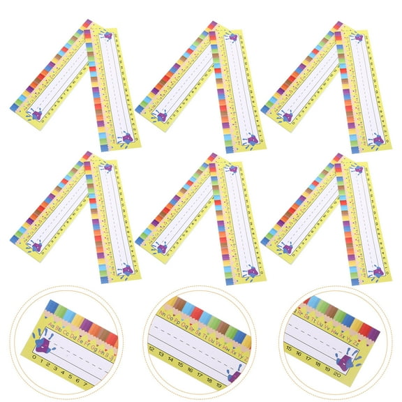 WHAMVOX Adorable Desk Nameplates for Decoration with Coated Paper Assorted Color Ideal for Classroom 1 Set