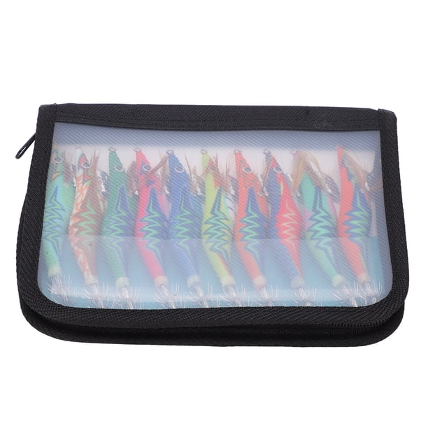 Señuelo De Calamar, 10 Piezas3D Ojos Realistas Calamar Jig Cebo De Pesca Para Pesca