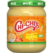 CHI CHI'S Salsa Con Queso, Mild, Cheese Dip, Nacho Topping, Shelf Stable, 15 oz Glass Jar