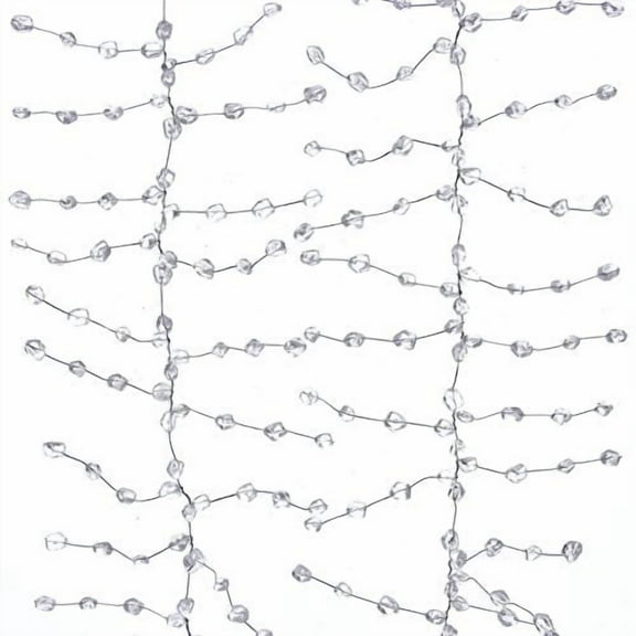 Kurt Adler 6' Plastic Ice Wire Clear Garland (YAMW4873)