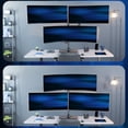 thumbnail image 3 of VIVO Pneumatic Triple Ultrawide Monitor Desk Stand, Up to 49" Computer Screens, 3 of 8
