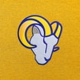 thumbnail image 2 of Men's Antigua Gold Los Angeles Rams Victory Chenille Pullover Hoodie, 2 of 2