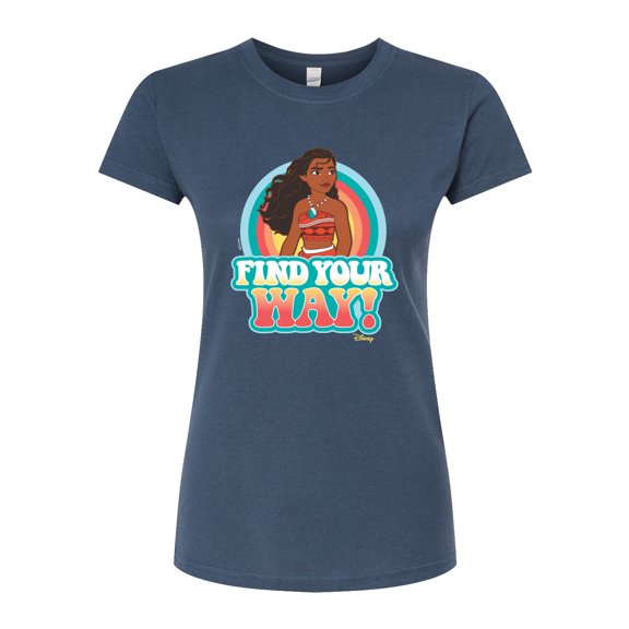Disney Moana - Find Your Way - Juniors Fitted Graphic T-Shirt