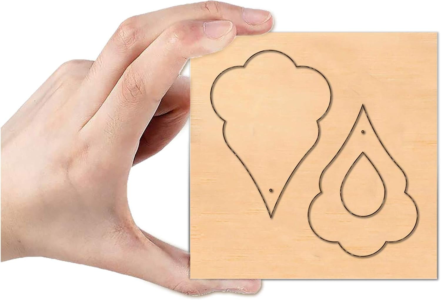 Scrapbook Embossing Wooden Die Cutting Leather Mold Teardrop in